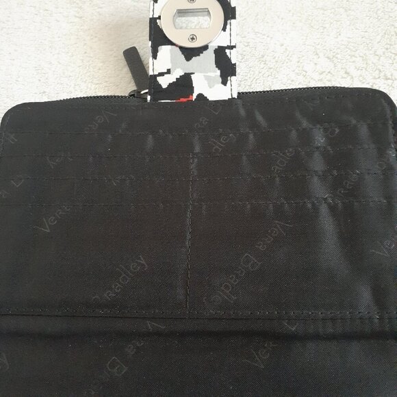 Vera Bradley Turnlock Wallet Grey Black Quilted Scottish Terrier - Picture 6 of 11